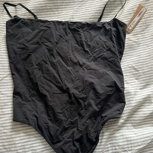 SKIMS Charcoal Bodysuit
